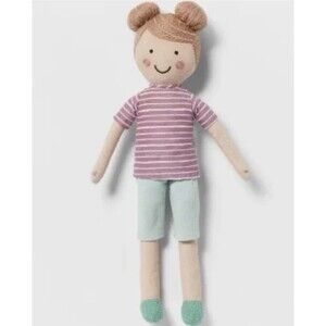 Pillowfort Novelty Pillow Pal Plush Doll 20" Striped Purple NEW